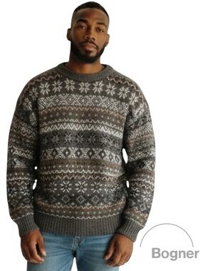 Vintage Striped Fair Isle Geometric Ski Jumper (EU 52)